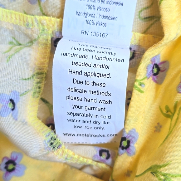NWT MOTEL Gladis Crop Top in Wildflower lemondrop size medium - Picture 9 of 15